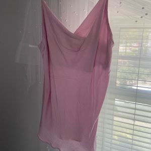 Bubble gum cowl neck tank top🎀